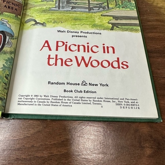 A Picnic In The Woods Book - Picture 6 of 6